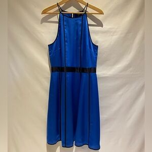 Banana Republic Sleeveless Blue Fit and Flare Dress, size 12, NWT